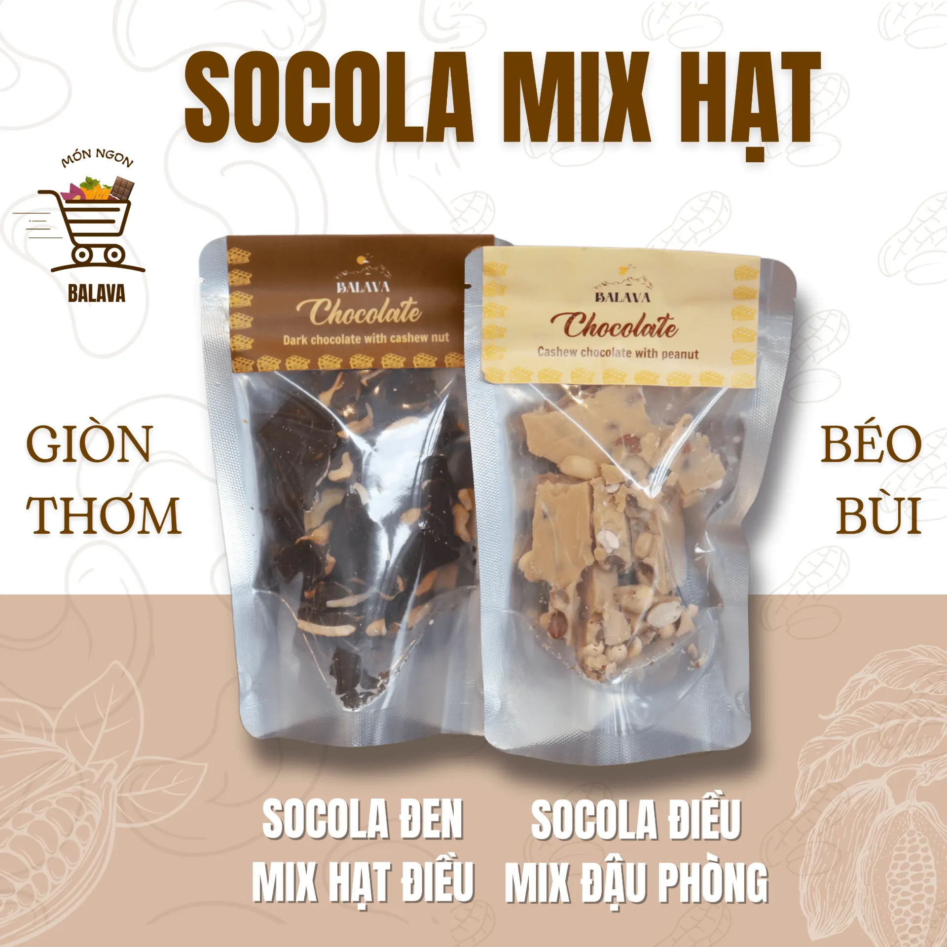 [BAL-SMH-100] Socola Mix Hạt (100g)